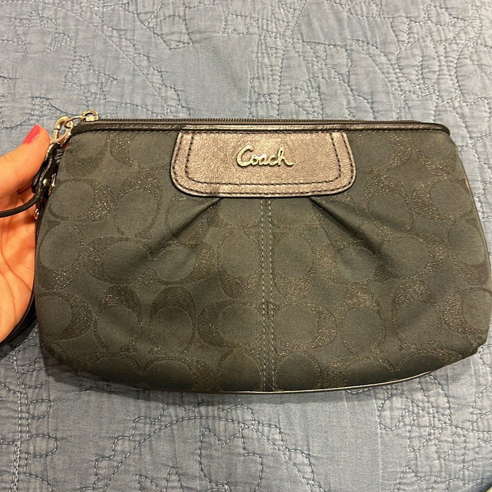 Coach Grey Wristlet